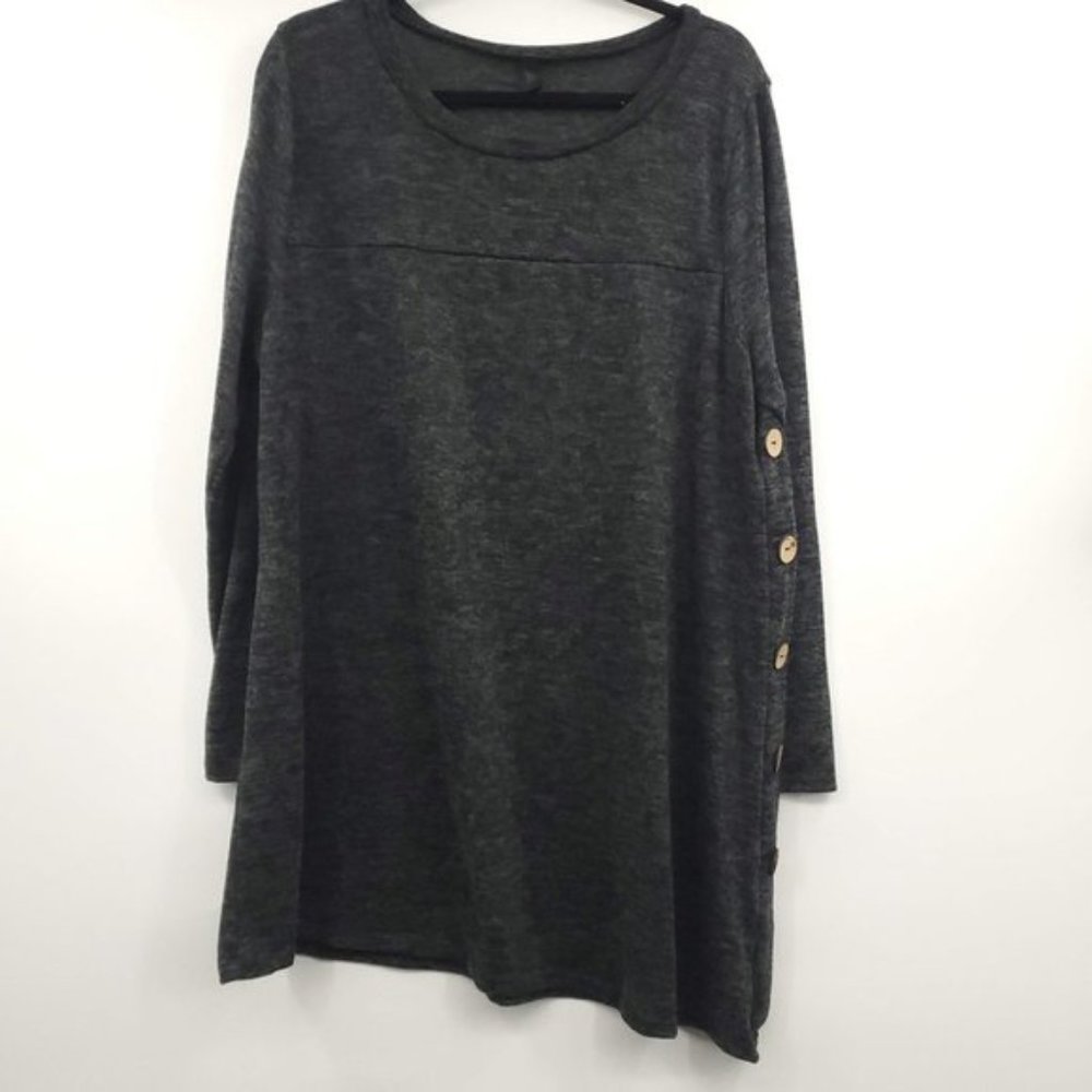 Beeuniq Long Sleeve Dress Tunic Black 2XL